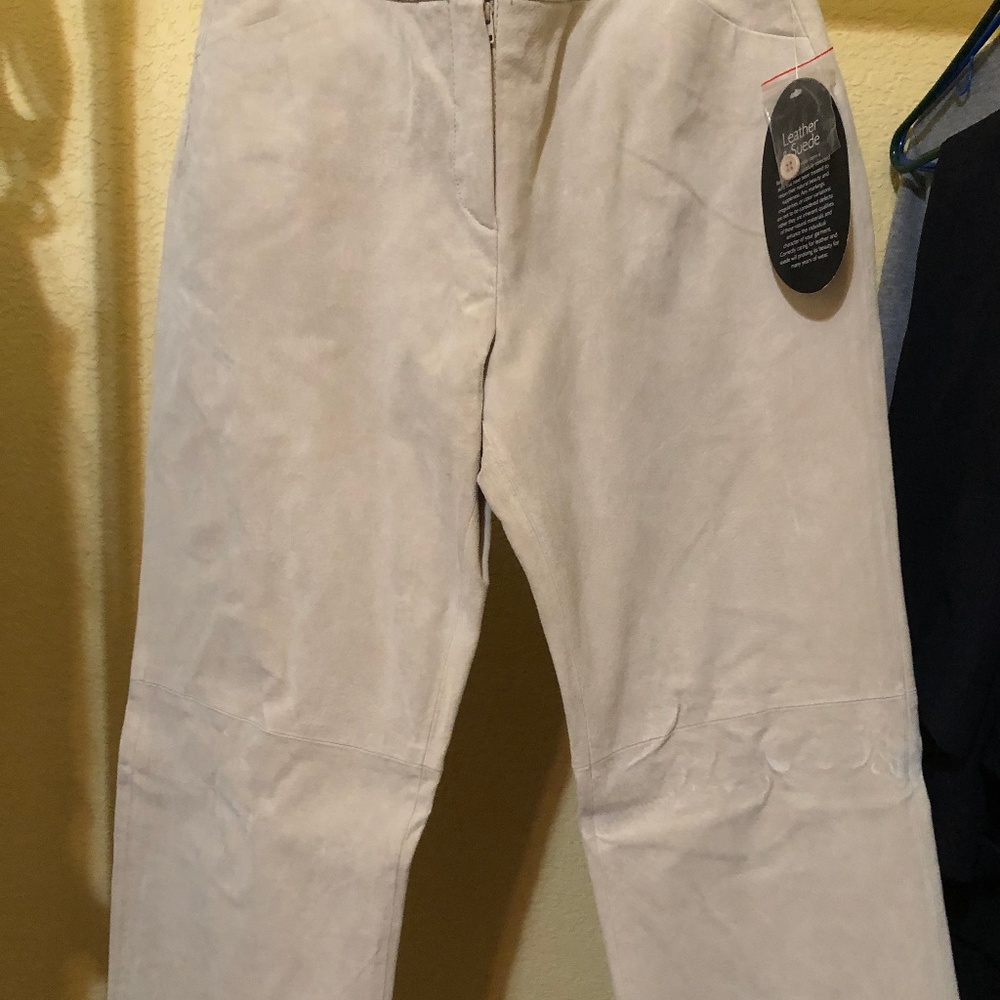 leather and suede jean/pants